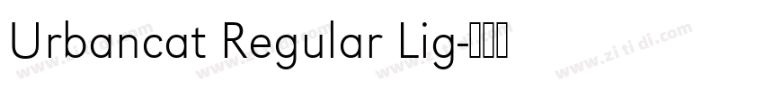 Urbancat Regular Lig字体转换